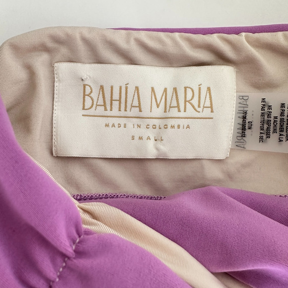 Bahia Maria Mia Mini Dress Small Orchid Lilac Hot Girl Night Out Glam Statement - Picture 11 of 13